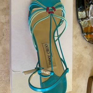 Jimmy Choo aqua sandals